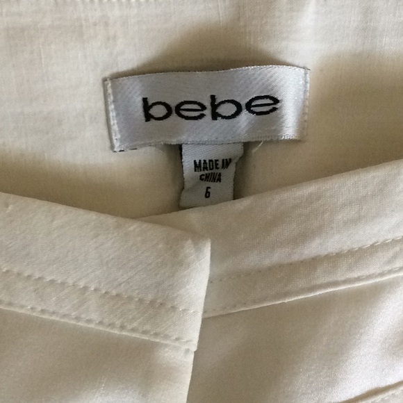 Bebe Linen Dress Pants Sz 6 - Picture 5 of 5